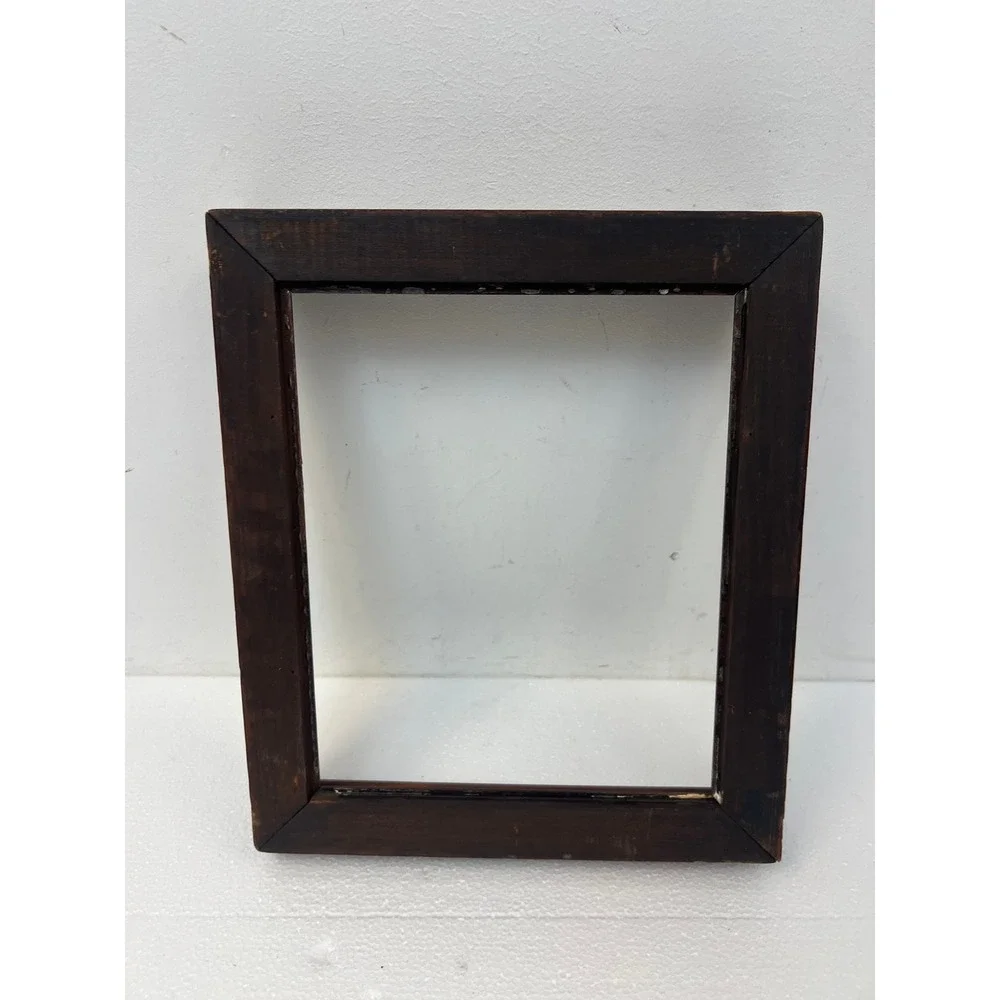 Victorian Antique Carved Deep Wood Picture Frame Fits 9x11 Brown Walnut Wall Art